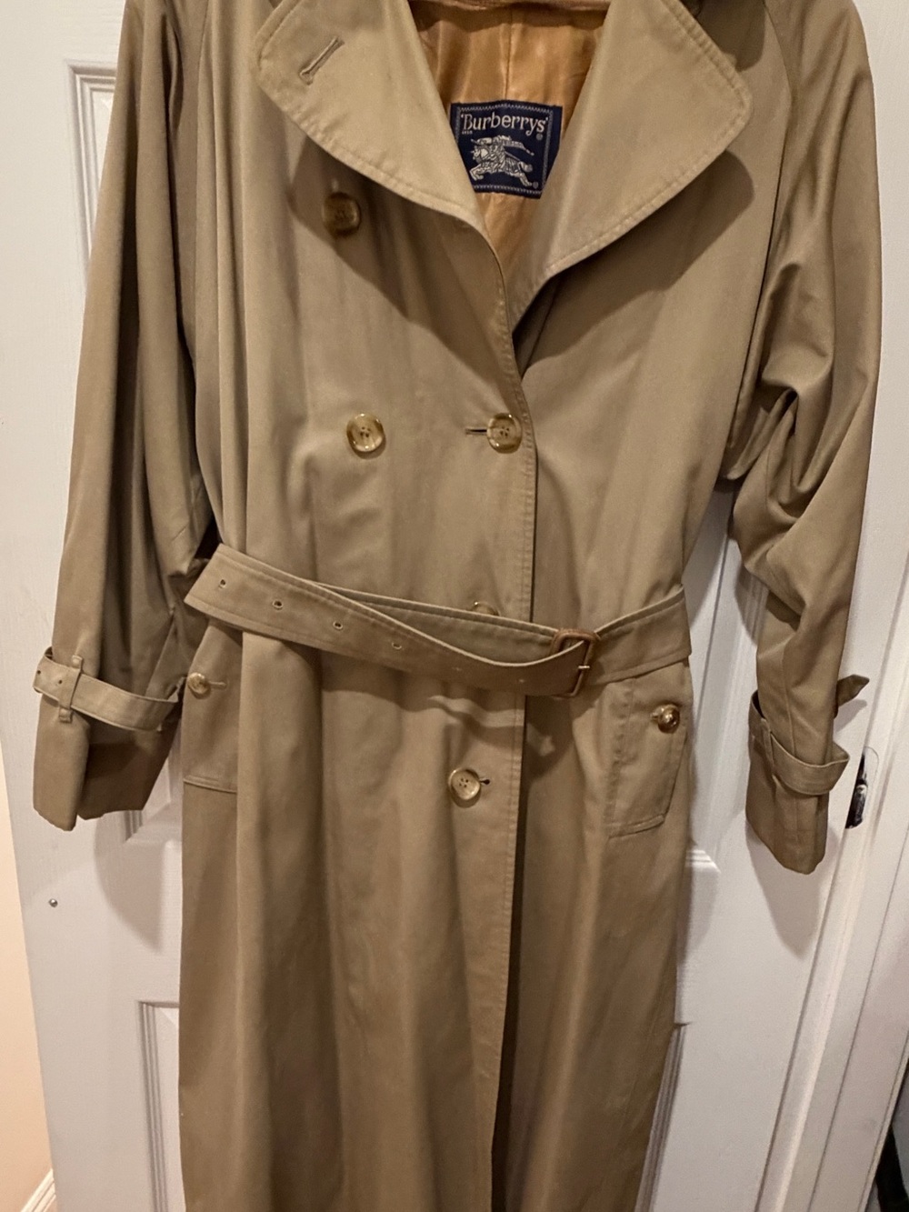 Burberry Classic Khaki Trench Coat with Belt